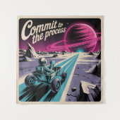 Commit To The Process Wandkleed (Voorkant)