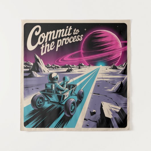 Commit To The Process Wandkleed (Voorkant)