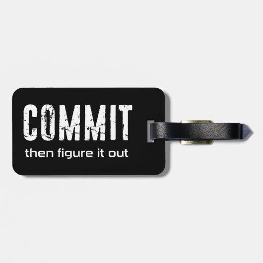 Commit zoek het dan uit bagagelabel (Achterkant horizontaal)