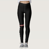 Commitment Boven Comfort Gym Motivatie Leggings (Voorkant)