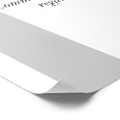 Commitment Citaat Minimalistische Kantoor Muur Kun Poster (Hoek)
