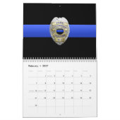 Commo 911 Verzending via blauwe lijnkalender Kalender (Feb 2027)