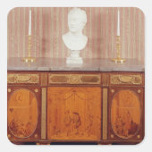 Commode, 1776-79 vierkante sticker (Voorkant)