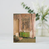 commode en stoel in de slaapkamer briefkaart (Staand voorkant)