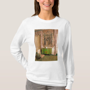 commode en stoel in de slaapkamer t-shirt