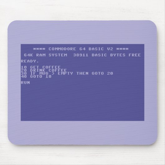 Commodore 64 de Muismat van het Basisprogramma van (Voorkant)