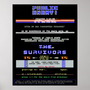 Commodore 64 Intro Schermen 14 x 18 inch PE & TS Poster