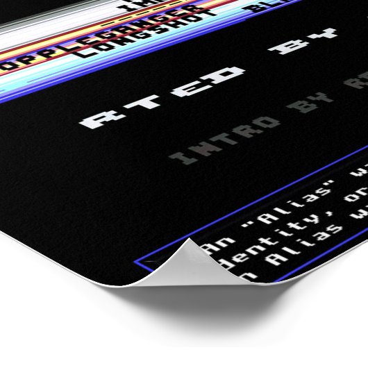 Commodore 64 Intro Screens 14" x 18" ILS & Abyss Poster (Hoek)