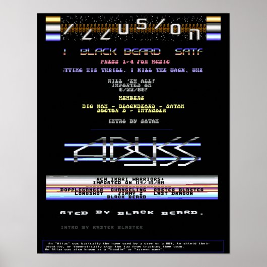 Commodore 64 Intro Screens 14" x 18" ILS & Abyss Poster (Voorkant)