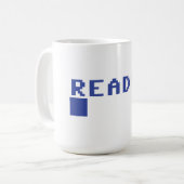 Commodore 64 Klaar - mok voor geek-kerkrectro (Voorkant links)