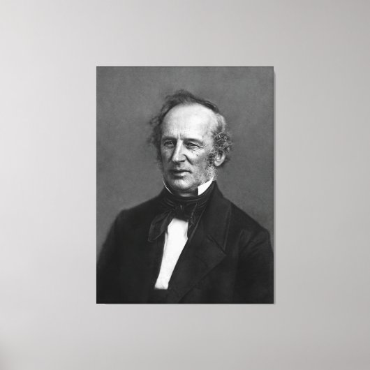 Commodore Cornelius Vanderbilt Portrait circa 1850 Canvas Afdruk (Voorkant)