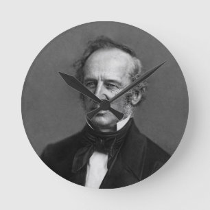 Commodore Cornelius Vanderbilt Portrait circa 1850 Ronde Klok