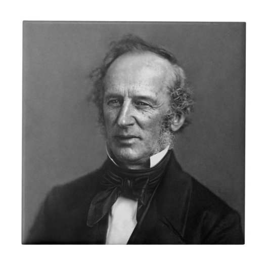 Commodore Cornelius Vanderbilt Portrait circa 1850 Tegeltje (Voorkant)