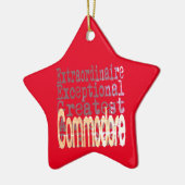 Commodore Extraordinaire Keramisch Ornament (Links)