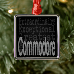 Commodore Extraordinaire Metalen Ornament