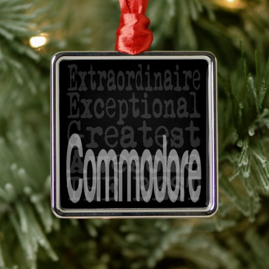 Commodore Extraordinaire Metalen Ornament (Boom)