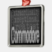 Commodore Extraordinaire Metalen Ornament (Links)