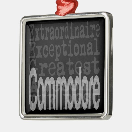 Commodore Extraordinaire Metalen Ornament (Links)