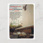Commodore Hotel Beirut briefkaart (Voorkant)