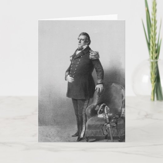 Commodore Matthew Calbraith Perry Kaart (Voorkant)