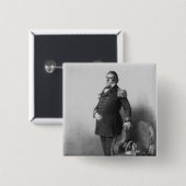 Commodore Matthew Calbraith Perry Vierkante Button 5,1 Cm (Voorkant /achterkant)