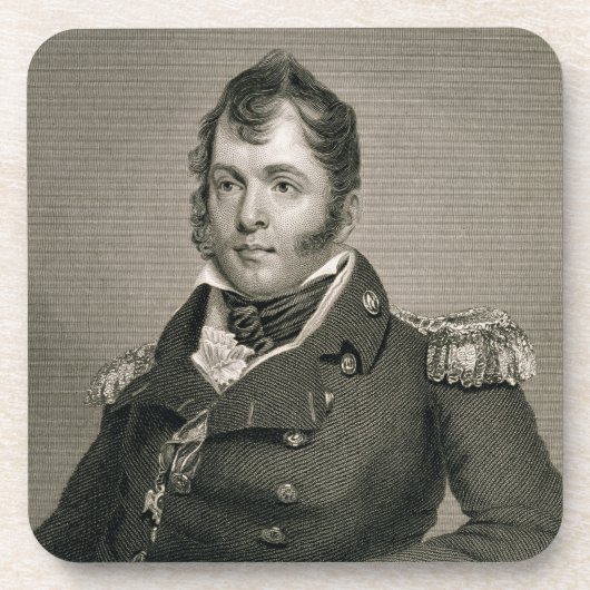 Commodore Oliver Hazard Perry (1785-1819), graf Bier Onderzetter (Voorkant)