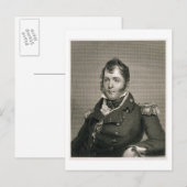 Commodore Oliver Hazard Perry (1785-1819), graf Briefkaart (Voorkant / Achterkant)