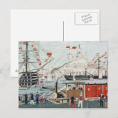 Commodore Perry's Gift of a Railway Briefkaart (Voorkant / Achterkant)