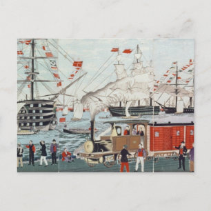 Commodore Perry's Gift of a Railway Briefkaart