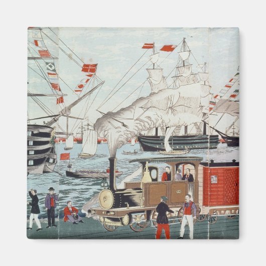 Commodore Perry's Gift of a Railway Magneet (Voorkant)