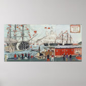 Commodore Perry's Gift of a Railway Poster (Voorkant)