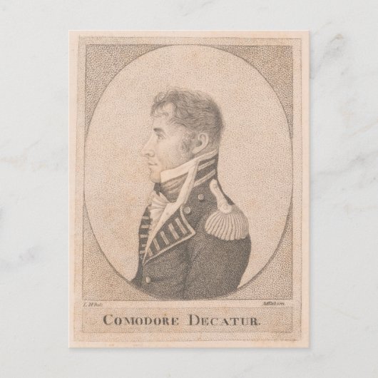 Commodore Stephen Decatur Briefkaart (Voorkant)