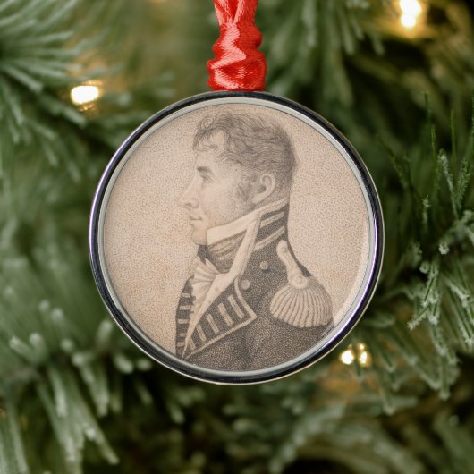 Commodore Stephen Decatur Metalen Ornament (Boom)