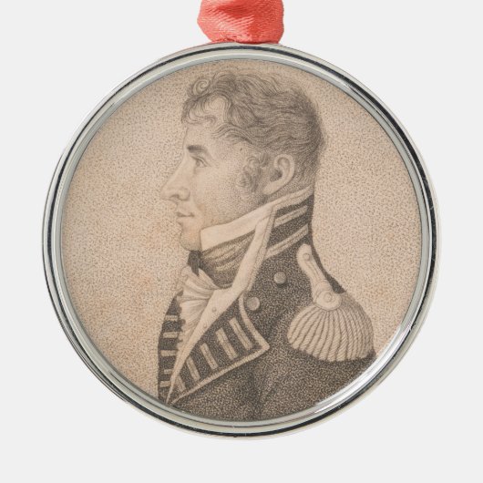 Commodore Stephen Decatur Metalen Ornament (Voorkant)