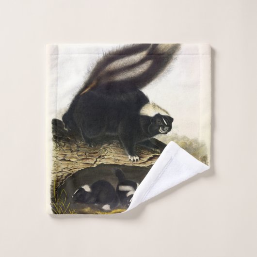 Common American Skunk of Gestreepte Skunk, door Au Bad Handdoek (Wasdoekje)