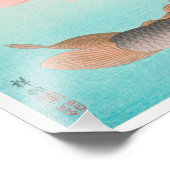 Common and Golden Carp | Ohara Koson | Foto Afdruk (Hoek)