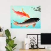 Common and Golden Carp Poster (Thuiskantoor)