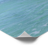 Common Bottlenose Dolphin zwemt achteruit op Poster (Hoek)