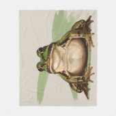 Common British Frog | Goblincore Nature Art Fleece Deken (Voorkant)
