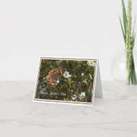 Common Buckeye Butterfly Moederdag Kaart