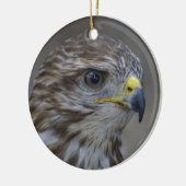Common Buzzard Portrait Keramisch Ornament (Links)
