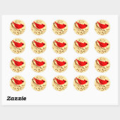 Common Cardinale Bird Ronde Sticker (Vel)