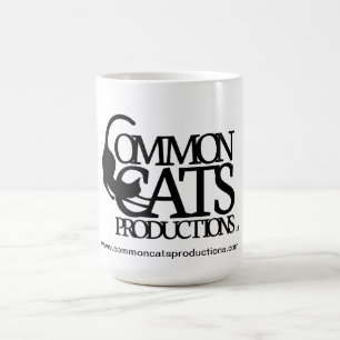 Common Cats Full Logo Black Koffiemok