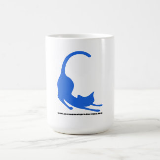 Common Cats Logo Blue Koffiemok
