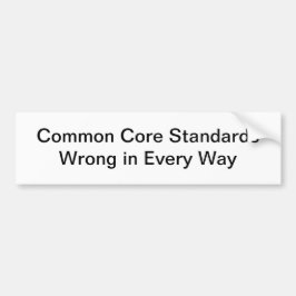 Common Core Bumpersticker