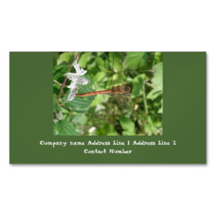 Common Darter Dragonfly Custom Visitekaartjes Magnetisch Visitekaartje