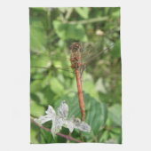 Common Darter Dragonfly Kitchen Towel Theedoek (Verticaal)