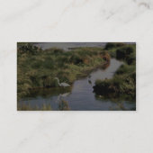 Common Egret Visitekaartje (Achterkant)