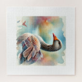Common Goose 030924AREF118 - Watercolor Legpuzzel (Horizontaal)