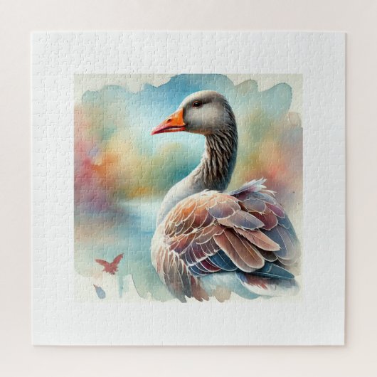 Common Goose 030924AREF118 - Watercolor Legpuzzel (Verticaal)